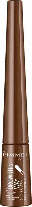 Rimmel London Brow This Way Wenkbrauwpoeder - 002 Bruin 4 Rimmel London Brow This Way Wenkbrauwpoeder - 002 Bruin - Afbeelding 4