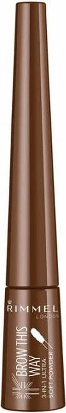 Rimmel London Brow This Way Wenkbrauwpoeder - 002 Bruin 8 Rimmel London Brow This Way Wenkbrauwpoeder - 002 Bruin - Afbeelding 8