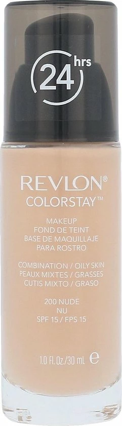 Revlon Colorstay Foundation With Pump - 200 Nude (Oily Skin) 6 Revlon Colorstay Foundation With Pump - 200 Nude (Oily Skin) - Afbeelding 6