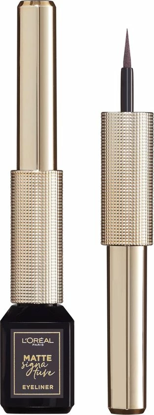 L?Or?al Paris L'Or Al Paris Matte Signature Eyeliner Van Superliner Matte Liquid Eyeliner Waterproof - 06 Greige Signature Grijs 10 L?Or?al Paris L'Or Al Paris Matte Signature Eyeliner Van Superliner Matte Liquid Eyeliner Waterproof - 06 Greige Signature Grijs - Afbeelding 10