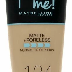 Maybelline Fit Me Matte & Poreless Foundation - 124 Soft Sand -Essie winkel 332x840 2