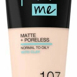 Maybelline Fit Me Matte & Poreless Foundation - 107 Rose Bei - 30 Ml -Essie winkel 334x840 5