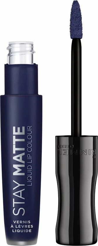 Rimmel London Stay Matte Liquid Lip Colour Lipgloss - 830 Blue Iris 2 Rimmel London Stay Matte Liquid Lip Colour Lipgloss - 830 Blue Iris - Afbeelding 2