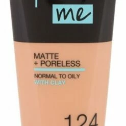 Maybelline Fit Me Matte & Poreless Foundation - 124 Soft Sand -Essie winkel 347x840 1