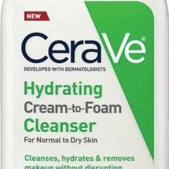 Cerave Hydrating Cream-to-foam Cleanser For Normal To Dry Skin 355 Ml