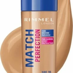 Rimmel London Match Perfection SPF20 Foundation - 400 Natural Beige -Essie winkel 421x840 2