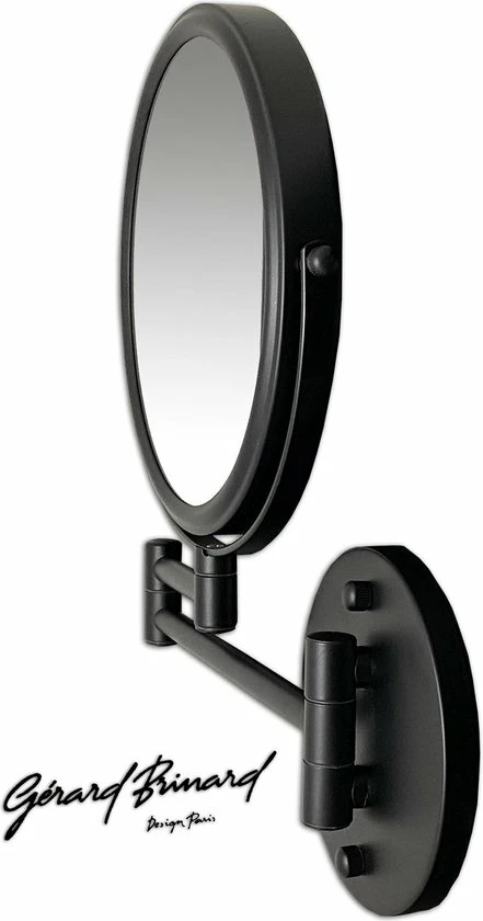Gerard Brinard Make-up Wandspiegel Knikarm Mat Zwart - 10x Vergroting 20cm 2 Gerard Brinard Make-up Wandspiegel Knikarm Mat Zwart - 10x Vergroting 20cm - Afbeelding 2