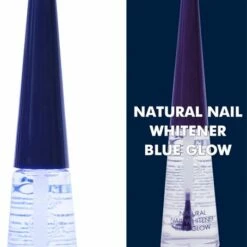 Herome Natural Nail Whitener Blue Glow - Accentueert De Natuurlijke Roze Kleur Van De Nagel - Maakt Nagelranden Witter - Camoufleert Verkleuringen - 10ml.