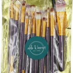 Merkloos Makeup Kwasten - Makeup Set - Makeup Geschenksets - 20delig - Paars - Goud - Able & Borret -Essie winkel 481x840