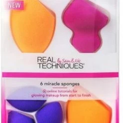 Real Techniques 6 Miracle Sponges - Make-up Spons -Essie winkel 502x840 2