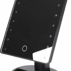 Merkloos Spiegel Met LED Verlichting - Make-upspiegel - Zwart