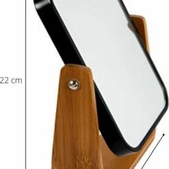 Orange85 Tafelspiegel - Dubbelzijdig - Op Standaard - Zwart - Bamboe -Essie winkel 543x840