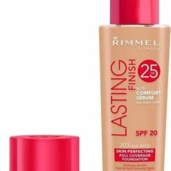Rimmel London Lasting Finish Foundation - 203 True Beige -Essie winkel 547x840