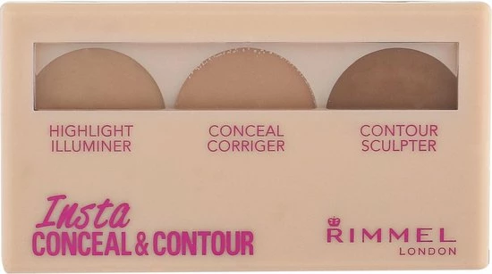 Rimmel London Rimmel Insta Conceal & Contour Palette - 020 Medium 3 Rimmel London Rimmel Insta Conceal & Contour Palette - 020 Medium - Afbeelding 3