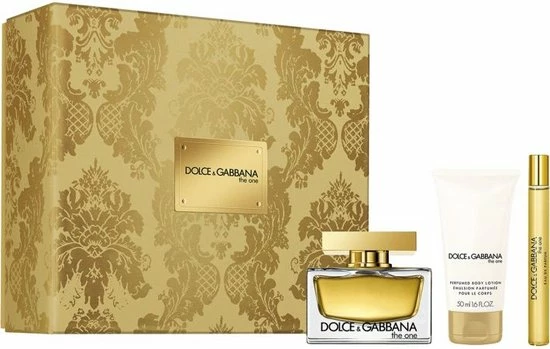 Dolce & Gabbana The One Gift Set Eau De Parfum 75 Ml - Body Lotion 50 Ml - Mini Eau De Parfum 10 Ml 2 Dolce & Gabbana The One Gift Set Eau De Parfum 75 Ml - Body Lotion 50 Ml - Mini Eau De Parfum 10 Ml - Afbeelding 2