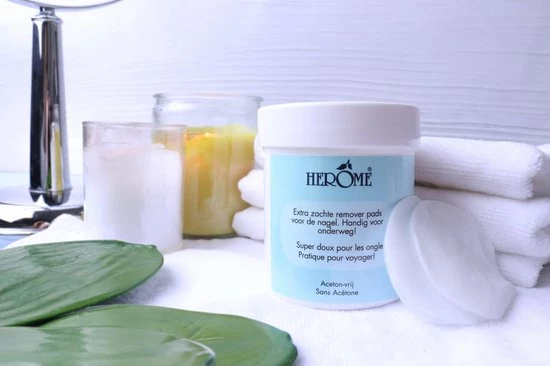 Herome Nagellakremover Pads - Nagellakverwijderaar Pads - Acetonvrij, Mild Reinigend En Droogt Niet Uit - 100 Pads 6 Herome Nagellakremover Pads - Nagellakverwijderaar Pads - Acetonvrij, Mild Reinigend En Droogt Niet Uit - 100 Pads - Afbeelding 6