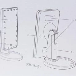 United Entertainment - Spiegel Met LED Verlichting - 29x17 Cm - Roze -Essie winkel 550x366 30