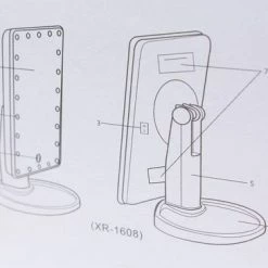 United Entertainment - Spiegel Met LED Verlichting - 29x17 Cm - Roze -Essie winkel 550x366 32