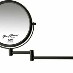 Gerard Brinard Make-up Wandspiegel Knikarm Mat Zwart - 10x Vergroting 20cm