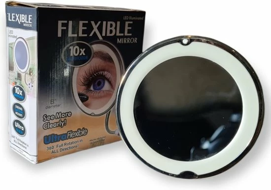 Merkloos - Make-up Spiegel - Vergrootfunctie - Led Verlichting - Draaibaar 2 Merkloos - Make-up Spiegel - Vergrootfunctie - Led Verlichting - Draaibaar - Afbeelding 2