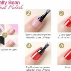 Jelly Bean Nail Polish Gel Nagellak New - Gellak - Black (Zwart) - UV Nagellak 8ml 3 Jelly Bean Nail Polish Gel Nagellak New - Gellak - Black (Zwart) - UV Nagellak 8ml -Essie winkel 550x400 5