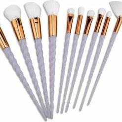 LOUZIR 10-delige Eenhoorn Make-upkwasten Set - PAARS- Cosmetica Accessoires-voor Oogschaduw- Blush- Brush -Essie winkel 550x424 3