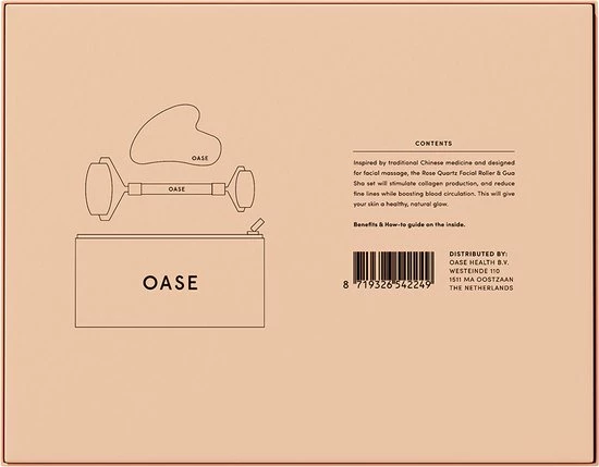 OASE Facial Set (Gua Sha Steen & Rozenkwarts Roller ) + GRATIS Tasje – 100% Natuurlijke Rozenkwarts – 2 Delige Set – Huidverzorging – Gezichtsmassage 4 OASE Facial Set (Gua Sha Steen & Rozenkwarts Roller ) + GRATIS Tasje – 100% Natuurlijke Rozenkwarts – 2 Delige Set – Huidverzorging – Gezichtsmassage - Afbeelding 4