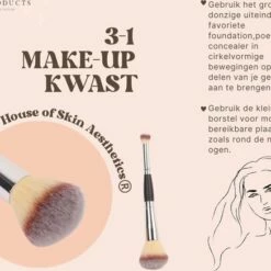 House Of Skin Aesthetics Foundation - Poeder - Concealer Kwast 3-in 1 - Must-have - Cadeau - Verjaardag - Populair - Trendy - 2 -1 - Efficient - Tijdbesparend -Essie winkel 550x437 4