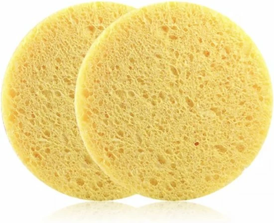 Merkloos Reinigingssponsjes Voor Gezicht - Geel - 9 Cm Extra Groot - 4 Stuks - Herbruikbaar - Wasmachinebestendig 2 Merkloos Reinigingssponsjes Voor Gezicht - Geel - 9 Cm Extra Groot - 4 Stuks - Herbruikbaar - Wasmachinebestendig - Afbeelding 2