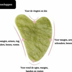 Demiracle Pure Jade Gua Sha Schraper - Massagehulpmiddel Gezichtsmassage Massage Jade Roller - Face Roller Ontspanning -Essie winkel 550x453 10