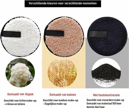 LOUZIR 2 Stuks Magic Microfiber Cleansing Puffs |make-up|eraser Pads|wasbare Wattenschijfjes|make Up Remover Pads|reinigingsdoekjes|Oog Make-up Reiniging|Milieuvriendelijk 8 LOUZIR 2 Stuks Magic Microfiber Cleansing Puffs |make-up|eraser Pads|wasbare Wattenschijfjes|make Up Remover Pads|reinigingsdoekjes|Oog Make-up Reiniging|Milieuvriendelijk - Afbeelding 8