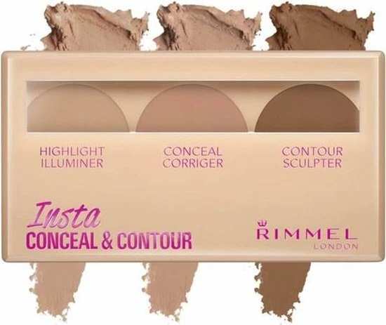 Rimmel London Rimmel Insta Conceal & Contour Palette - 020 Medium 5 Rimmel London Rimmel Insta Conceal & Contour Palette - 020 Medium - Afbeelding 5