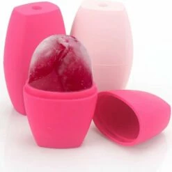 Jinius - 2 Pack - Siliconen - Gezicht - Ijs - Roller - Ice - Facial Roller - Face Roller - Roller - Massage - Gezichtsmassage - Gezichtroller - Roze