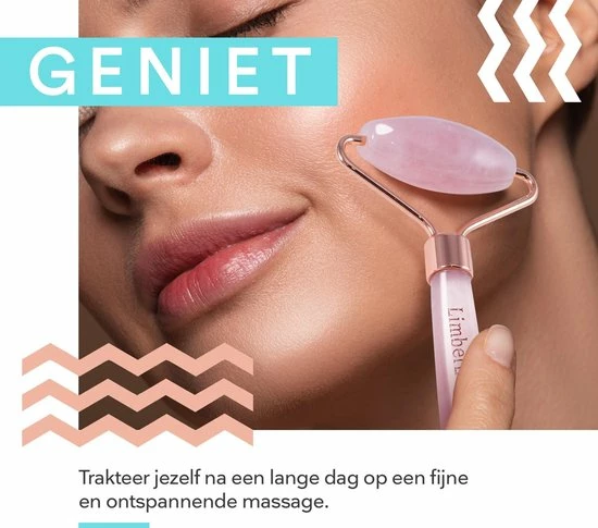 LimberLux Rose Quartz Roller - Inclusief Draagzakje En Skincare Samples - Gezichtsroller - Gezichtsmassage Face Roller - Jade Roller 7 LimberLux Rose Quartz Roller - Inclusief Draagzakje En Skincare Samples - Gezichtsroller - Gezichtsmassage Face Roller - Jade Roller - Afbeelding 7