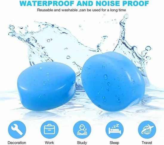 LOUZIR 12 Stuks Oordopppen - Slapen - Zwem Oordopjes - Siliconen - Gehoorbescherming - Kneedbaar - Waterdicht - Oortjes - Sleep Plugs - Earplugs 7 LOUZIR 12 Stuks Oordopppen - Slapen - Zwem Oordopjes - Siliconen - Gehoorbescherming - Kneedbaar - Waterdicht - Oortjes - Sleep Plugs - Earplugs - Afbeelding 7