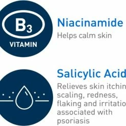 CeraVe Hydraterende Crème Voor Psoriasis Behandeling - Met Salicylzuur Voor Een Droge Huid - Jeukverlichting En Hydratatie - Geurvrij - 227g -Essie winkel 550x499 6