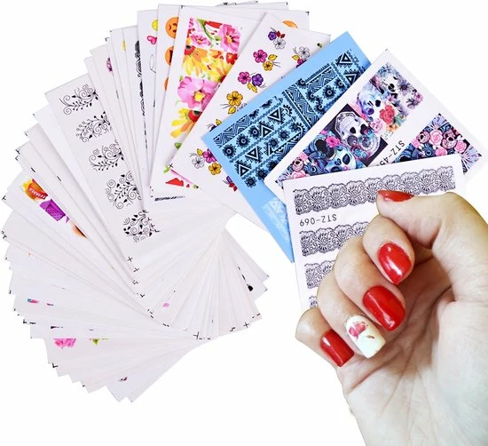 Relouka Luxe Nagelstickers - Nail Art - Gemengde Ontwerpen - 50 Stuks 3 Relouka Luxe Nagelstickers - Nail Art - Gemengde Ontwerpen - 50 Stuks - Afbeelding 3