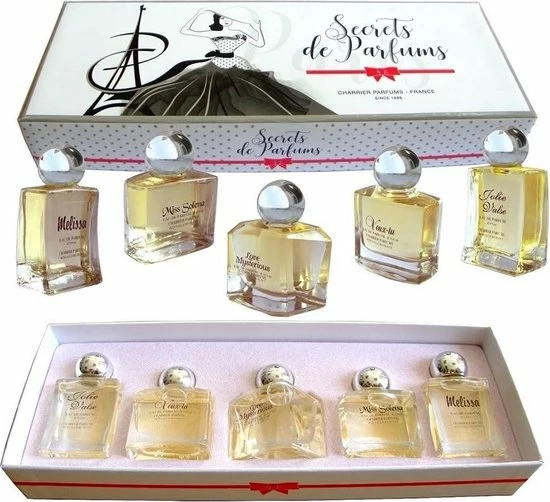 Carrier Parfum Secrets De Parfums - Originele Franse Miniatuurset - 5 Mini Parfums - 10 Ml 1 Carrier Parfum Secrets De Parfums - Originele Franse Miniatuurset - 5 Mini Parfums - 10 Ml
