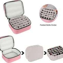 YONO Nagellak Tas - Nagelkoffer Beautycase - Cosmetica Koffer - Manicure Organizer - Roze 6 YONO Nagellak Tas - Nagelkoffer Beautycase - Cosmetica Koffer - Manicure Organizer - Roze -Essie winkel 550x505 3