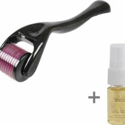Aurgan.nl Dermaroller 0.5 Mm Titaniumnaalden Met GRATIS Arganolie | Derma Roller 540 Naalden | Bestrijdt Acne Littekens, Pigmentvlekken, Rimpels & Grove Porien -Essie winkel 550x508 5