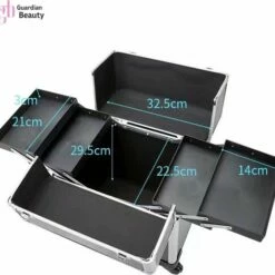 Guardian Beauty Kapper Koffer| Nagel | Visagist | Make-up | Cosmetica | Schminken | Trolley Stevig En Gemaakt Van Aluminium | 3 Delig | 8 Wielen | Bedekt Met Mooie Zilver Strips 8 Guardian Beauty Kapper Koffer| Nagel | Visagist | Make-up | Cosmetica | Schminken | Trolley Stevig En Gemaakt Van Aluminium | 3 Delig | 8 Wielen | Bedekt Met Mooie Zilver Strips -Essie winkel 550x515 1