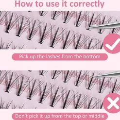 MLEN DIARY 296 Stuks Individuele Wimpers - Faux Mink Lash Clusters Pack -Essie winkel 550x518 11