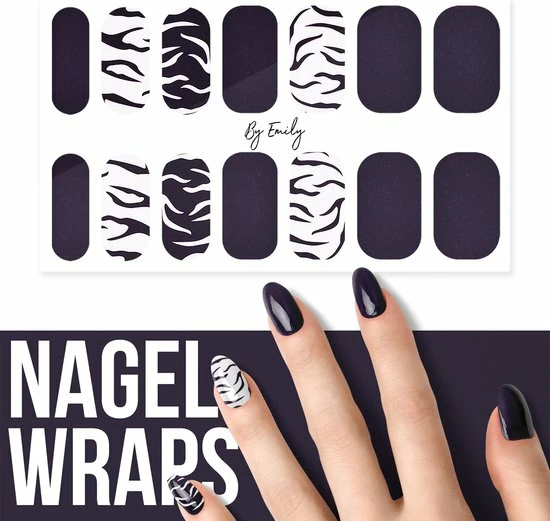 By Emily Nagel Wrap - Zebra | 14 Stickers Per Vel | Nail Wrap | Nail Art | Trendy | Design | Nagellakvrij | Eenvoudig | Nagel Art | Nagel Wrap | Nagel Stickers | Folie | Zelfklevend | Sjablonen 1 By Emily Nagel Wrap - Zebra | 14 Stickers Per Vel | Nail Wrap | Nail Art | Trendy | Design | Nagellakvrij | Eenvoudig | Nagel Art | Nagel Wrap | Nagel Stickers | Folie | Zelfklevend | Sjablonen