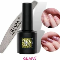 GUAP?? GUAP Top Coat 7ML - UV Blocker - Gellak - Polygel - Acryl Nagels - Blijvend Glanzende Nagels - High Shine No Wipe Top Gel - Zonder Gele Of Blauwe Gloed - Met Nagelvijl