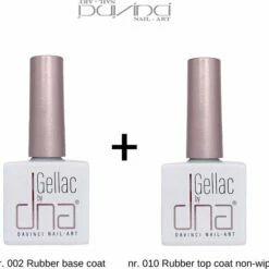 DNA ® DNA Gellac Rubber Base Coat / Rubber Top Coat Non Wipe