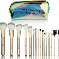 Esra Gorgen Esra G Rgen Professionele 18 Delige Make-up Kwasten Set Champagne/Gold + Gift Bag