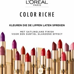 L?Or?al Paris L'Or Al Lippenstift Color Riche Satin 112 Paris Paris Roze -Essie winkel 550x530 10