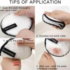 LOUZIR 2 Stuks Magic Microfiber Cleansing Puffs |make-up|eraser Pads|wasbare Wattenschijfjes|make Up Remover Pads|reinigingsdoekjes|Oog Make-up Reiniging|Milieuvriendelijk 23 LOUZIR 2 Stuks Magic Microfiber Cleansing Puffs |make-up|eraser Pads|wasbare Wattenschijfjes|make Up Remover Pads|reinigingsdoekjes|Oog Make-up Reiniging|Milieuvriendelijk -Essie winkel 550x530