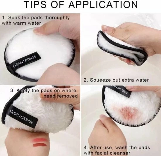 LOUZIR 2 Stuks Magic Microfiber Cleansing Puffs |make-up|eraser Pads|wasbare Wattenschijfjes|make Up Remover Pads|reinigingsdoekjes|Oog Make-up Reiniging|Milieuvriendelijk 11 LOUZIR 2 Stuks Magic Microfiber Cleansing Puffs |make-up|eraser Pads|wasbare Wattenschijfjes|make Up Remover Pads|reinigingsdoekjes|Oog Make-up Reiniging|Milieuvriendelijk - Afbeelding 11