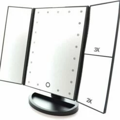 Gerard Brinard LED Make-up Spiegel Met Touch Sensor Dimbaar 2+3 Maal Vergroting Drieluik- 21x LED| Batterijen USB - Makeup -Essie winkel 550x531 7